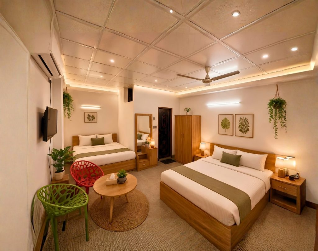 Luxury cottage family bed namir Green Resort
